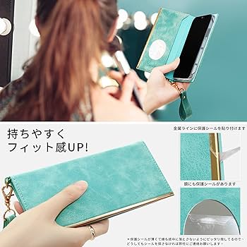 Amazon.co.jp: SKIASE iPhone 13 pro ケース 手帳型 ミラー付き